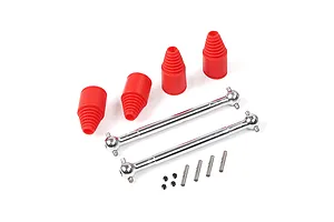 Rovan 9mm Drive Shaft (Replaceable Pins) /w Red Rubber Boots 2Pcs image 43976