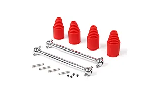 Rovan 9mm Drive Shaft (Replaceable Pins) /w Red Rubber Boots 2Pcs image 43979
