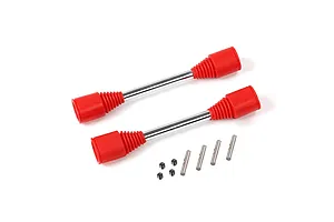 Rovan 9mm Drive Shaft (Replaceable Pins) /w Red Rubber Boots 2Pcs image 43980