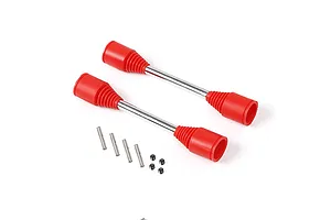 Rovan 9mm Drive Shaft (Replaceable Pins) /w Red Rubber Boots 2Pcs image 43981
