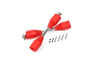 Rovan 9mm Drive Shaft (Replaceable Pins) /w Red Rubber Boots 2Pcs image 43984