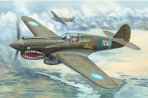 Trumpeter 1/32 P-40E Warhawk Fighter Scaled Plastic Model Kit with Australian Decals image 44051