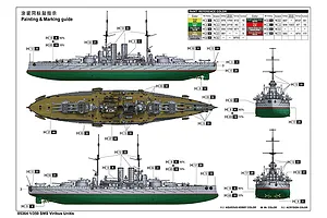 Trumpeter 1/350 Seiner Majestät Schiff (SMS) Viribus Unitis Battleship Plastic Model Kit image 44112