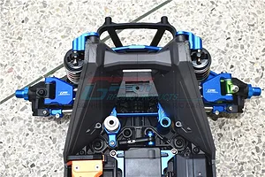 GPM Blue Aluminium Front/Rear Upper Suspension Arm 2Pcs w/ Suspension Pins image 44114