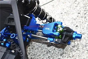 GPM Blue Aluminium Front/Rear Upper Suspension Arm 2Pcs w/ Suspension Pins image 44115