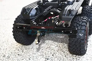 GPM Black Aluminium TRX-4 & TRX-6 Mercedes Benz Rear Bumper w/ Drop Hitch image 44212