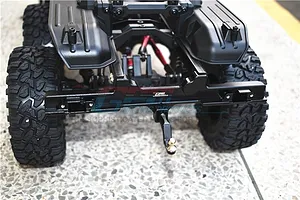 GPM Black Aluminium TRX-4 & TRX-6 Mercedes Benz Rear Bumper w/ Drop Hitch image 44213