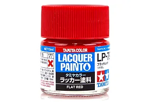 Tamiya LP-79 Flat Red Lacquer Paint 10ml image 44421