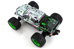 Maverick Quantum MT Flux RC Truck Electric Brushless 4WD 1/10 Scale RTR - Silver/Green image 44437