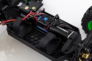 Maverick Quantum MT Flux RC Truck Electric Brushless 4WD 1/10 Scale RTR - Silver/Green image 44438