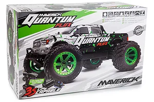 Maverick Quantum MT Flux RC Truck Electric Brushless 4WD 1/10 Scale RTR - Silver/Green image 44441