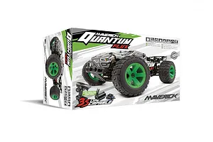 Maverick Quantum XT Flux RC Truggy Electric Brushless 4WD 1/10 Scale RTR - Silver/Green image 44464