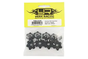 Yeah Racing Black 7075 Aluminium Maxx 4S 17mm Wheel Hex Set image 44495