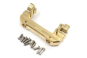 Yeah Racing Brass SCX10 III High Mass (77g) Front Bumper & Servo Mount (Short Link) Mount image 44504
