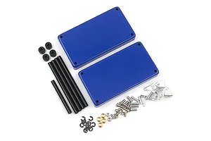 Yeah Racing Blue 1/10 Metal 2 Tiered Rolling Workshop Cart Kit image 44665