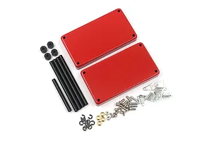 Yeah Racing Red 1/10 Metal 2 Tiered Rolling Workshop Cart Kit image 44669