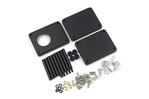 Yeah Racing Black 1/10 Metal 3 Tiered Rolling Workshop Cart Kit image 44681
