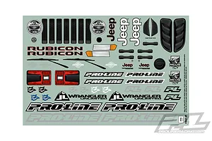 Pro-Line 1/10 Jeep Wrangler JL Unlimited Rubicon Unpainted Body Shell image 44702