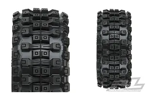 Pro-Line 2.8" Badlands MX28 HP Belted Tyres on Black Raid Rims - Glued Wheels 2Pcs image 44712