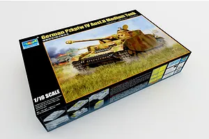 Trumpeter 1/16 German Pzkpfw IV Ausf.H Medium Tank Scaled Plastic Model Kit image 44783