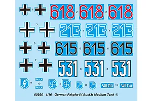 Trumpeter 1/16 German Pzkpfw IV Ausf.H Medium Tank Scaled Plastic Model Kit image 44784