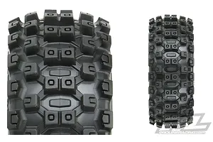 Pro-Line 3.3" Badlands MX M2 (Medium) Tyres on Black Mach 10 Rims - Glued Buggy Wheels 2Pcs image 44933