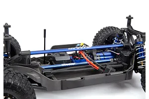 Traxxas Blue Aluminium Heavy Duty Chassis Brace Set image 45048
