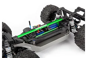 Traxxas Green Aluminium Heavy Duty Chassis Brace Set image 45052
