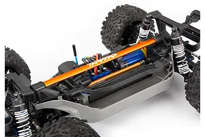 Traxxas Orange Aluminium Heavy Duty Chassis Brace Set image 45056