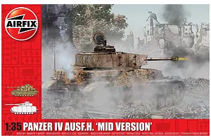 Airfix 1/35 Panzer IV Ausf.H (Mid Version) Tank Scaled Plastic Model Kit image 45267