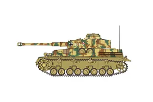 Airfix 1/35 Panzer IV Ausf.H (Mid Version) Tank Scaled Plastic Model Kit image 45275