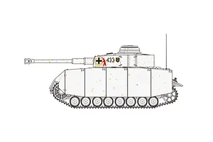 Airfix 1/35 Panzer IV Ausf.H (Mid Version) Tank Scaled Plastic Model Kit image 45276