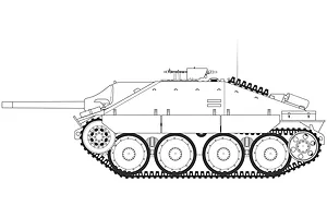 Airfix 1/35 Jagdpanzer 38 Tonne Hetzer (Late Version) Tank Scaled Plastic Model Kit image 45335