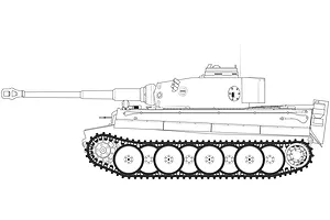 Airfix 1/35 Tiger 1 (Early Version) Tank Scaled Plastic Model Kit image 45347