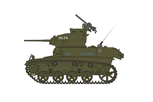 Airfix 1/35 M3 Stuart 'Honey' (British Version) Tank Scaled Plastic Model Kit image 45351