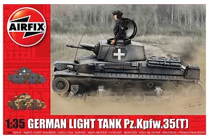 Airfix 1/35 German Pz.Kpfw.35(T) Light Tank Scaled Plastic Model Kit image 45367