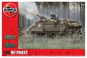 Airfix 1/35 M7 Priest Tank Scaled Plastic Model Kit image 45407