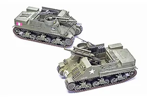 Airfix 1/35 M7 Priest Tank Scaled Plastic Model Kit image 45409