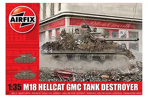 Airfix 1/35 M-18 Hellcat Tank Scaled Plastic Model Kit image 45415