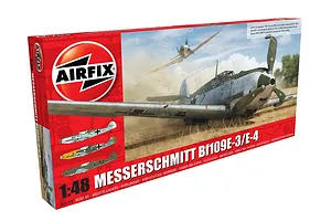 Airfix 1/48 Messerschmitt BF109 E-3/E-4 Fighter Scaled Plastic Model Kit image 45461