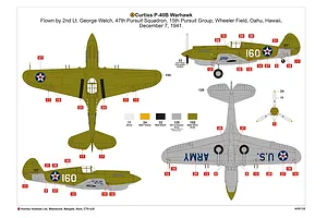 Airfix 1/48 Curtiss P-40B Fighter Scaled Plastic Model Kit image 45511