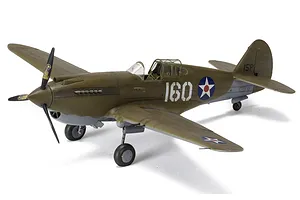 Airfix 1/48 Curtiss P-40B Fighter Scaled Plastic Model Kit image 45513