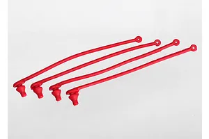 Traxxas Red Silicone Body Pin Retainers 4Pcs