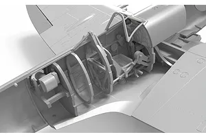 Airfix 1/48 Supermarine Spitfire Mk.XIV Fighter Scaled Plastic Model Kit image 45540