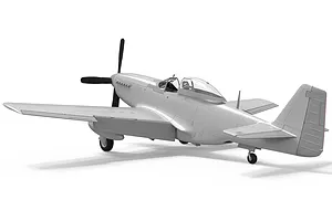 Airfix 1/48 North American P51-D Mustang (Filletless Tails) Fighter Scaled Plastic Model Kit image 45570