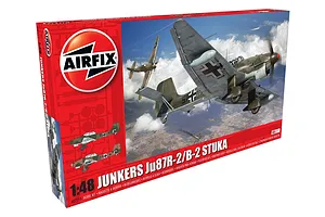 Airfix 1/48 Junkers Ju87B-2/R Bomber Scaled Plastic Model Kit image 45603