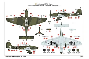 Airfix 1/48 Junkers Ju87B-2/R Bomber Scaled Plastic Model Kit image 45606