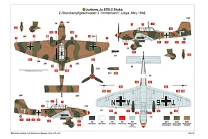 Airfix 1/48 Junkers Ju87B-2/R Bomber Scaled Plastic Model Kit image 45607