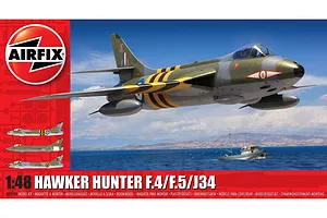 Airfix 1/48 Hawker Hunter F.4 Fighter Scaled Plastic Model Kit image 45705