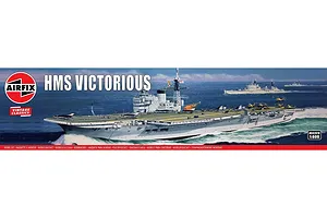 Airfix 1/600 HMS Victorious Aircraft Carrier Scaled Plastic Model Kit image 45755